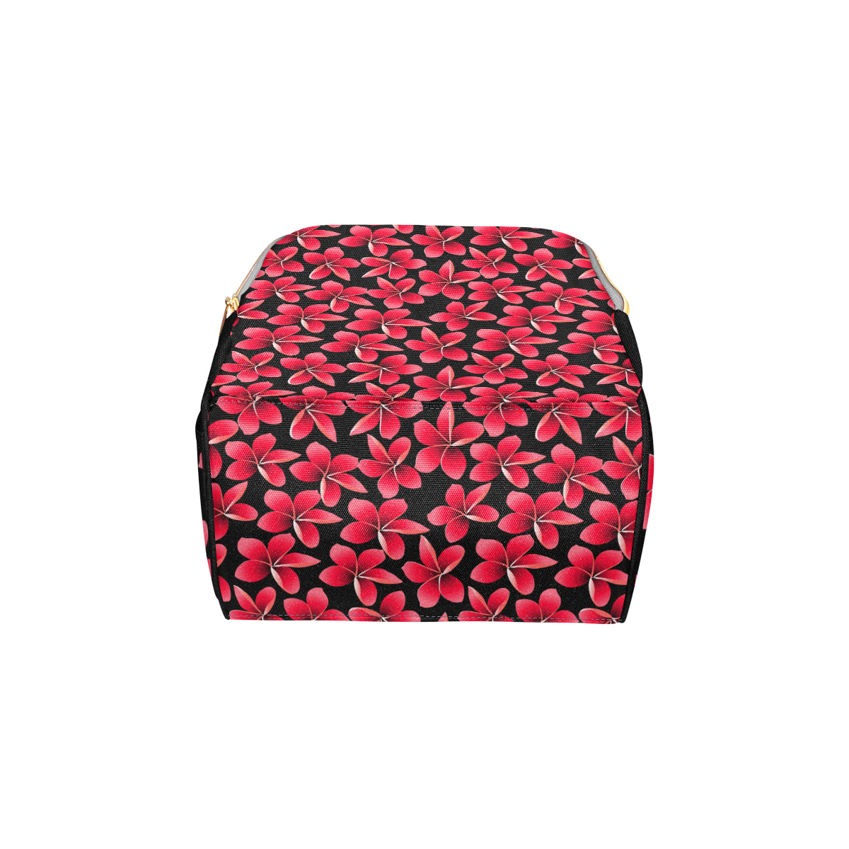 Red Plumeria Pattern Print Design PM025 Diaper Bag Backpack