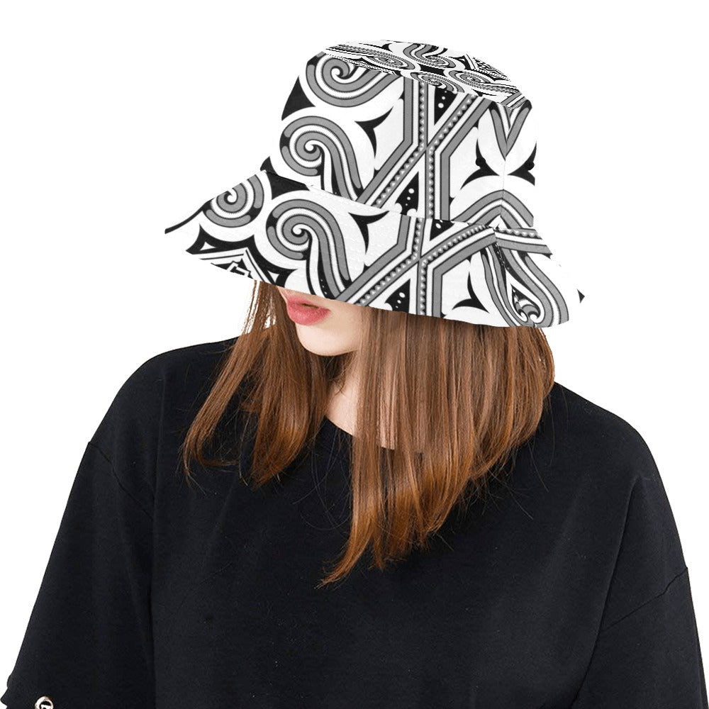 Samoan Pattern Print Design LKS302 Unisex Bucket Hat