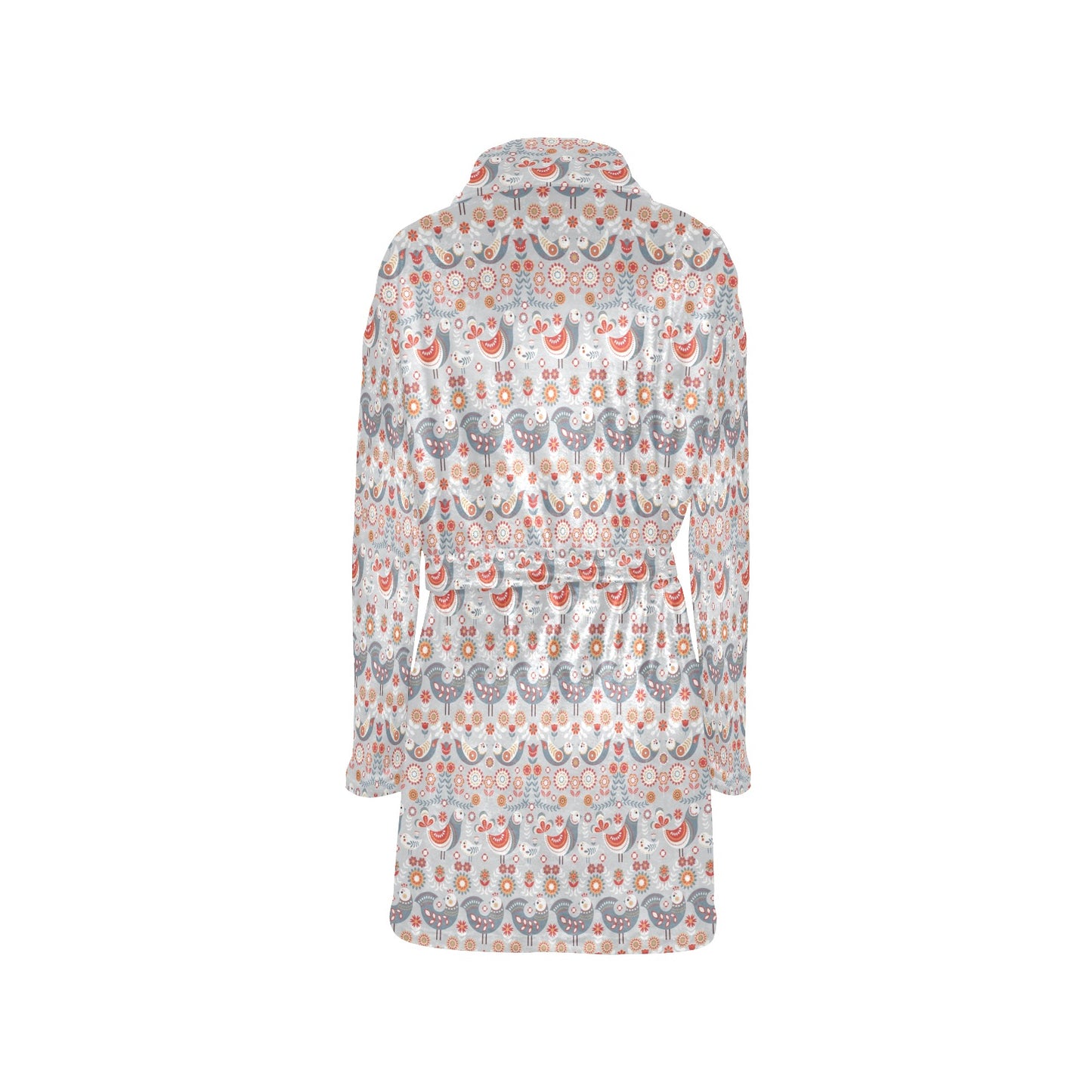 Swedish Nordic Design Print Women's Fleece Robe