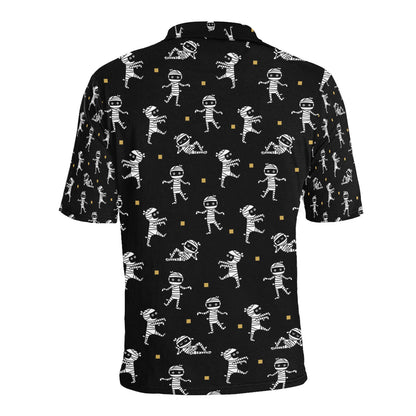 Mummy Cute Print Design LKS301 Men Polo Shirt