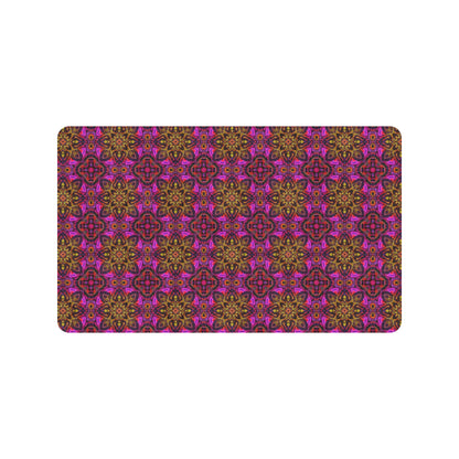 kaleidoscope Abstract Print Design Rubber Doormat