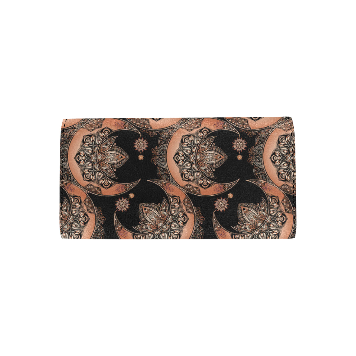 Sun Moon Mandala Women's Trifold Wallet