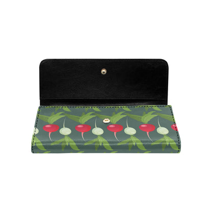 Radish Pattern Print Design A03 Women's Trifold Wallet
