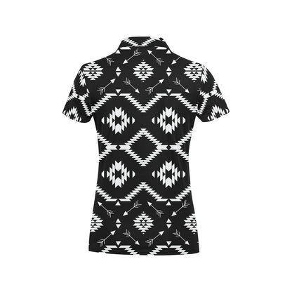 Native Pattern Print Design A04 Women's Polo Shirt