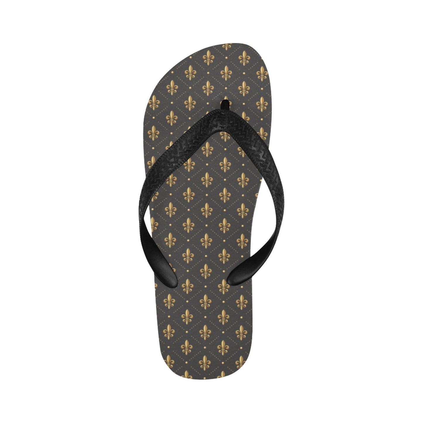 Fleur De Lis Print Design LKS402 Flip Flops