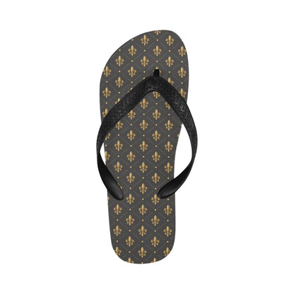 Fleur De Lis Print Design LKS402 Flip Flops