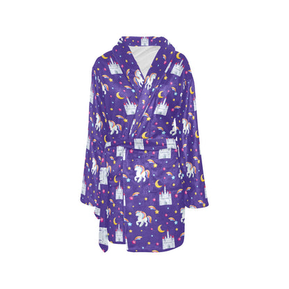 Unicorn Casttle Women's Fleece Robe
