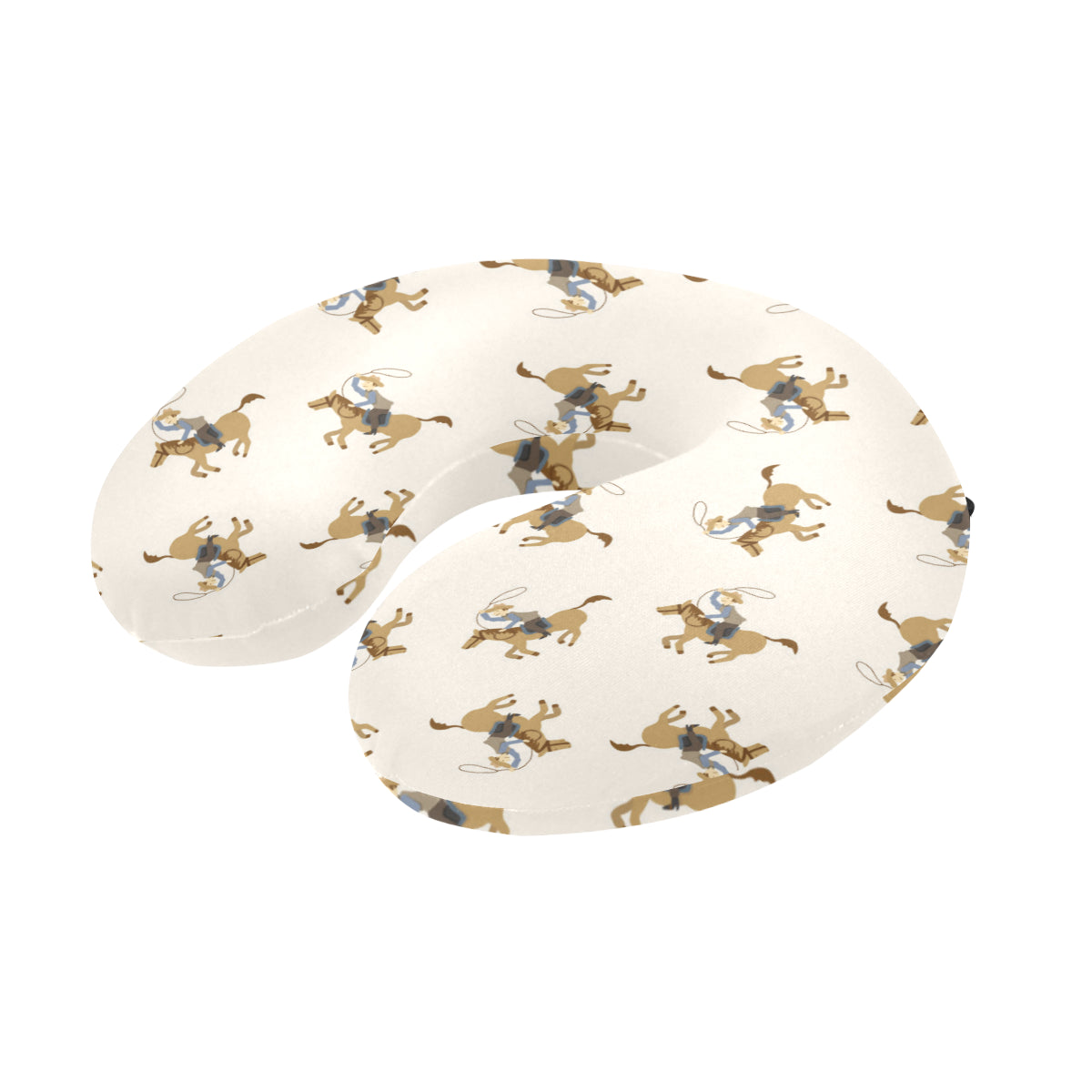 Cowboy Pattern Print Design 01 U-Shaped Travel Neck Pillow
