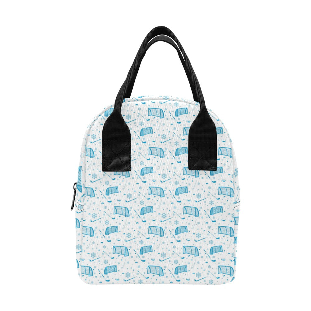 Hockey Print Design LKS303 Insulated Lunch Bag