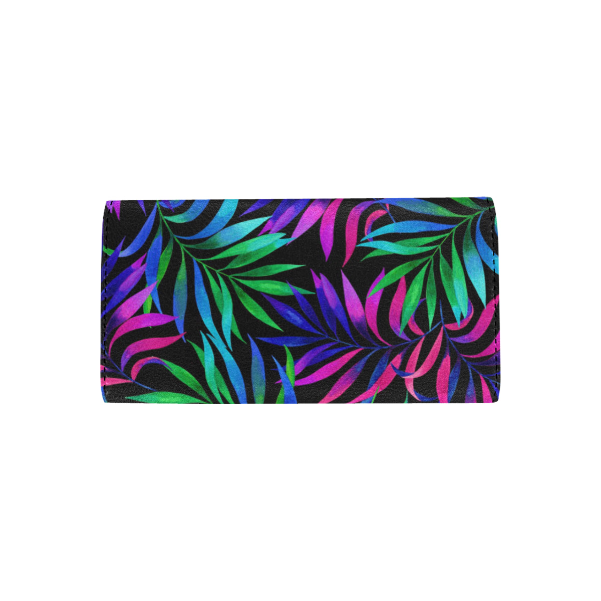 Tropical Flower Pattern Print Design TF010 Women's Trifold Wallet