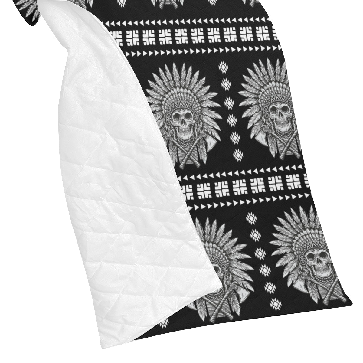 Native American Indian Skull Premium Quilt
