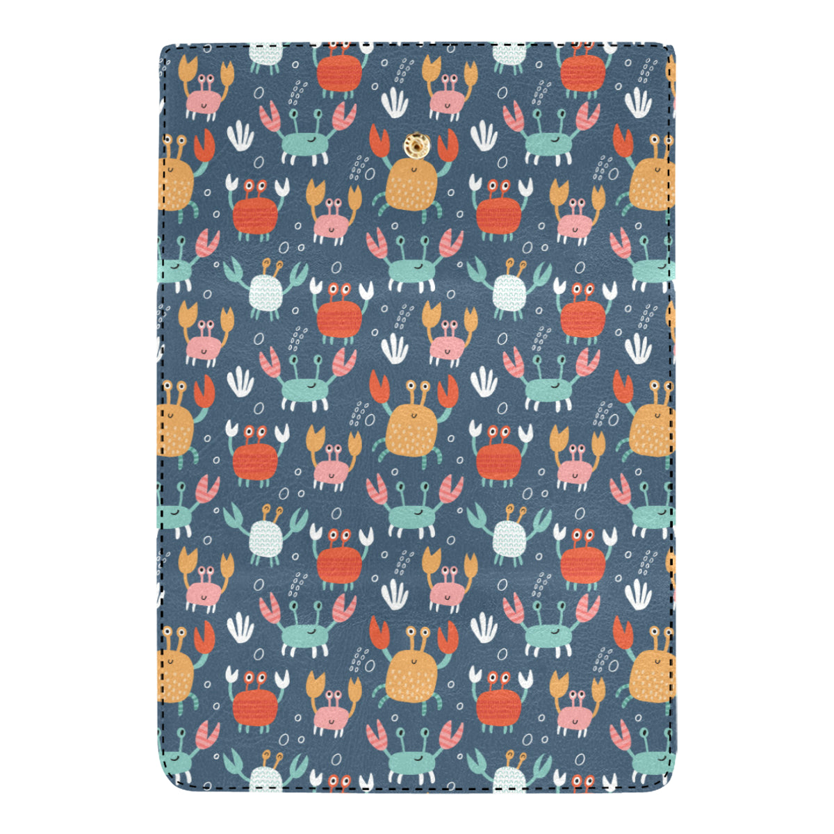 Crab Pattern Print Design 05 Women's Trifold Wallet