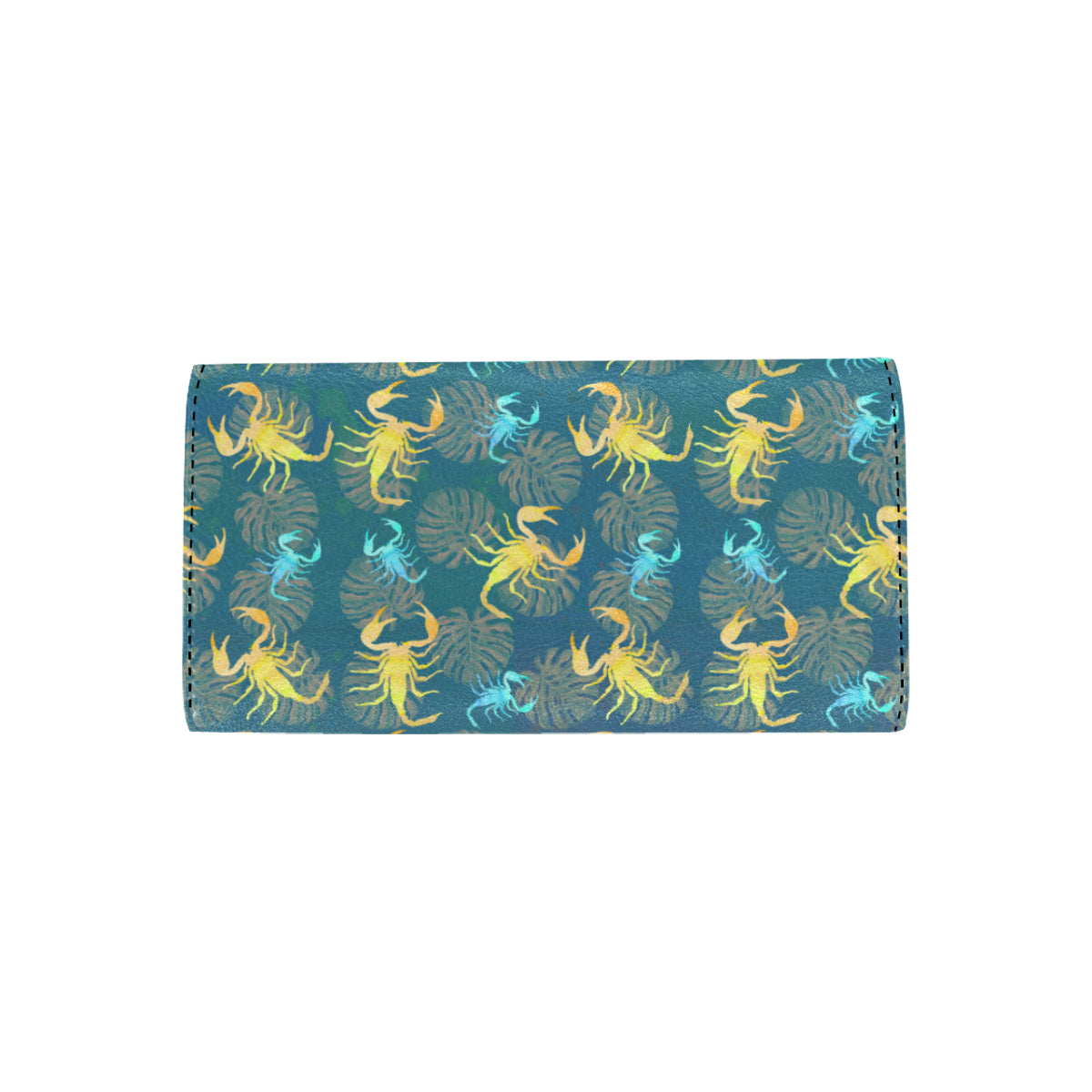 Scorpion Pattern Print Design 02 Women's Trifold Wallet