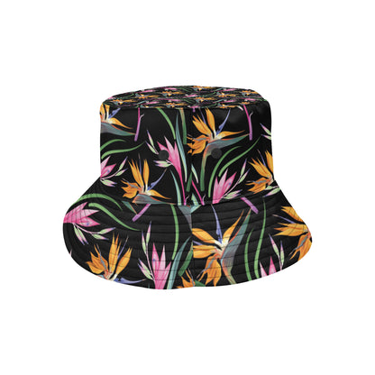 Tropical Flower Pattern Print Design TF017 Unisex Bucket Hat