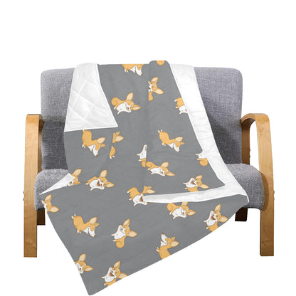 Pembroke Welsh Corgis Pattern Print Design A02 Premium Quilt