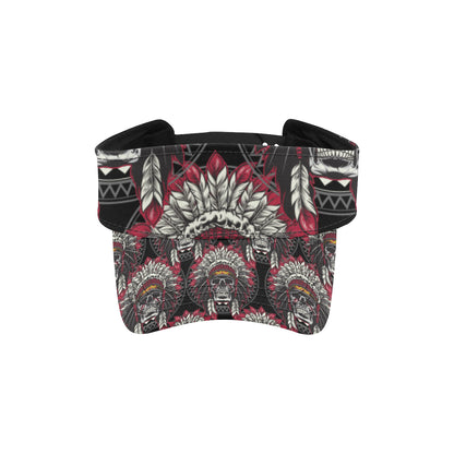 Native Indian Skull Unisex Sun Visor