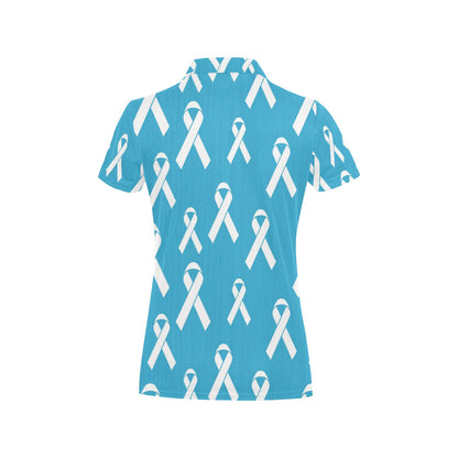 Liver cancer Pattern Print Design 01 Women's Polo Shirt