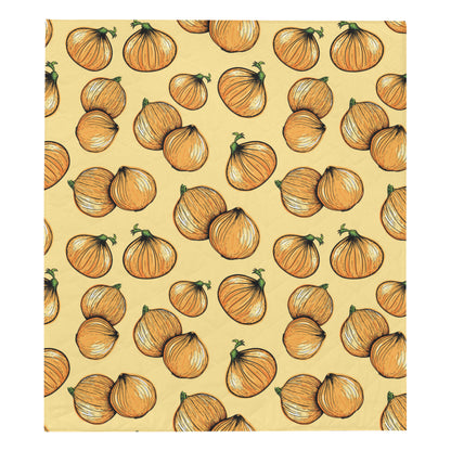 Onion Pattern Print Design A04 Premium Quilt