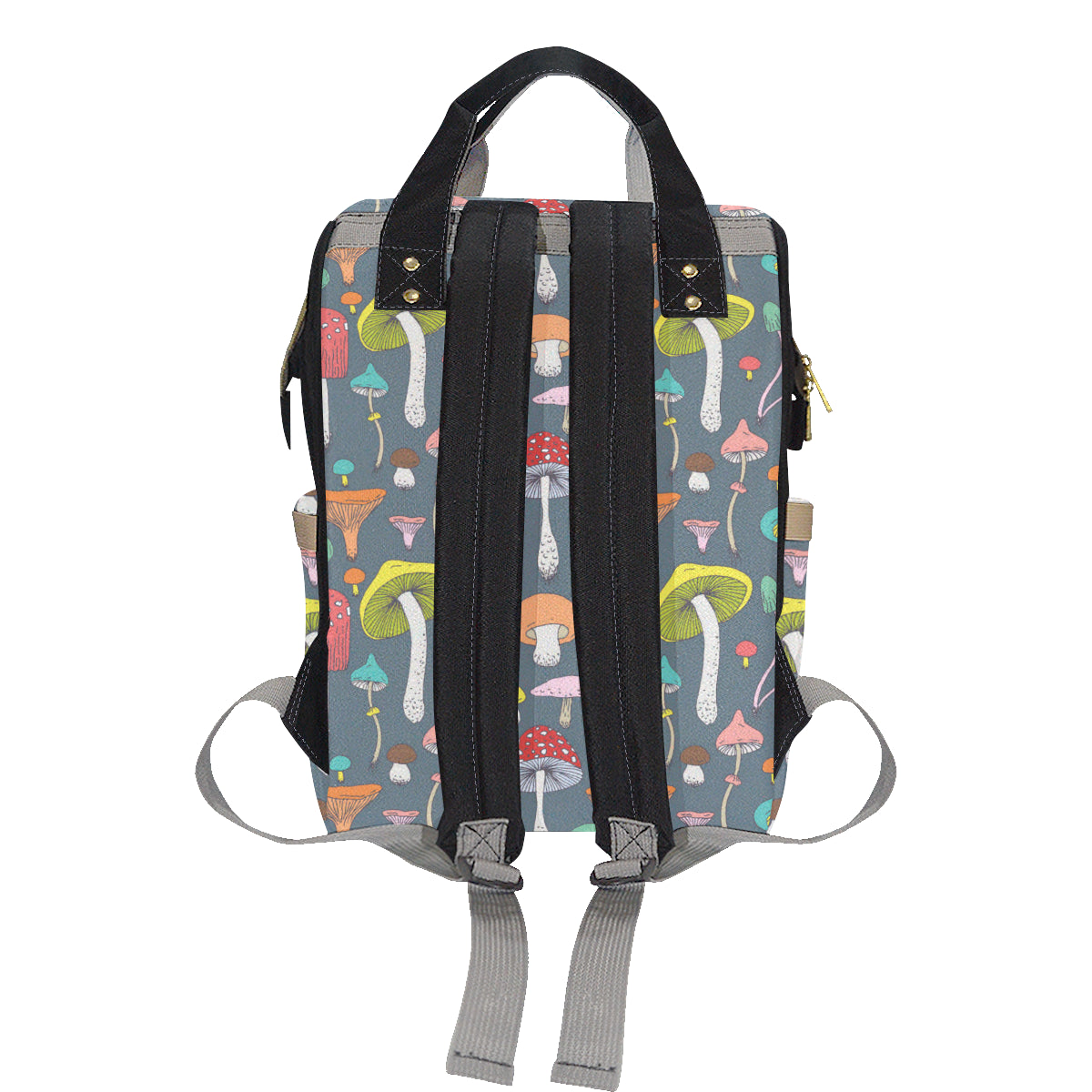 Mushroom Pattern Print Design A03 Diaper Bag Backpack
