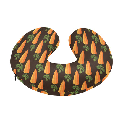 Carrot Pattern Print Design 06 U-Shaped Travel Neck Pillow