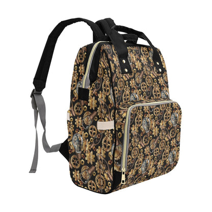 Steampunk Lightbulb Print Design LKS304 Diaper Bag Backpack