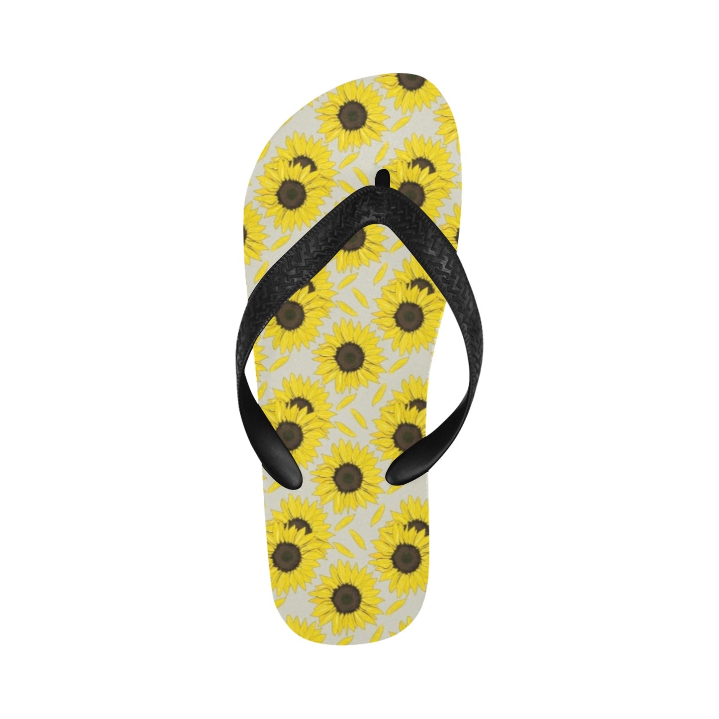 Sunflower Print Design LKS309 Flip Flops