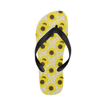 Sunflower Print Design LKS309 Flip Flops