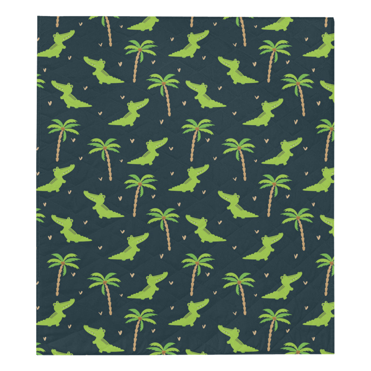 Alligator Pattern Print Design 02 Premium Quilt