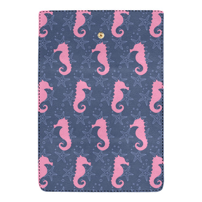 SeaHorse Pink Pattern Print Design 02 Women's Trifold Wallet