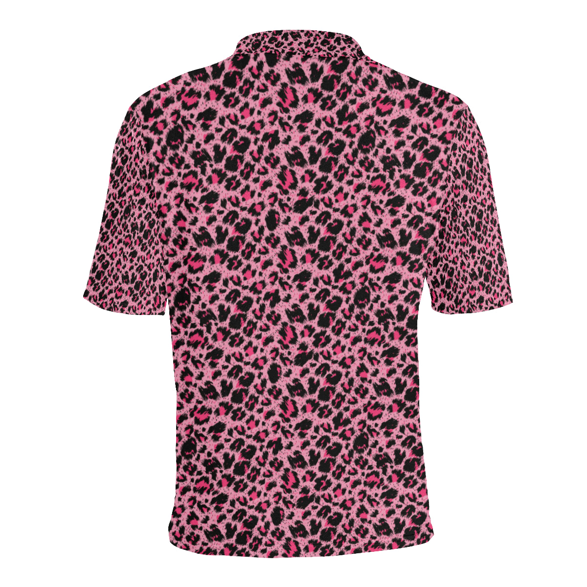 Cheetah Pink Pattern Print Design 01 Men Polo Shirt