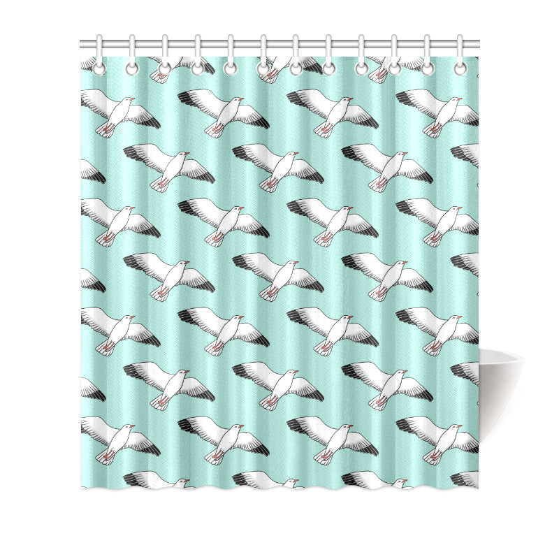 Pigeon Pattern Print Design 02 Shower Curtain