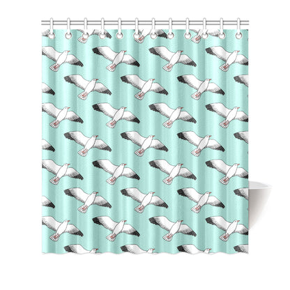 Pigeon Pattern Print Design 02 Shower Curtain