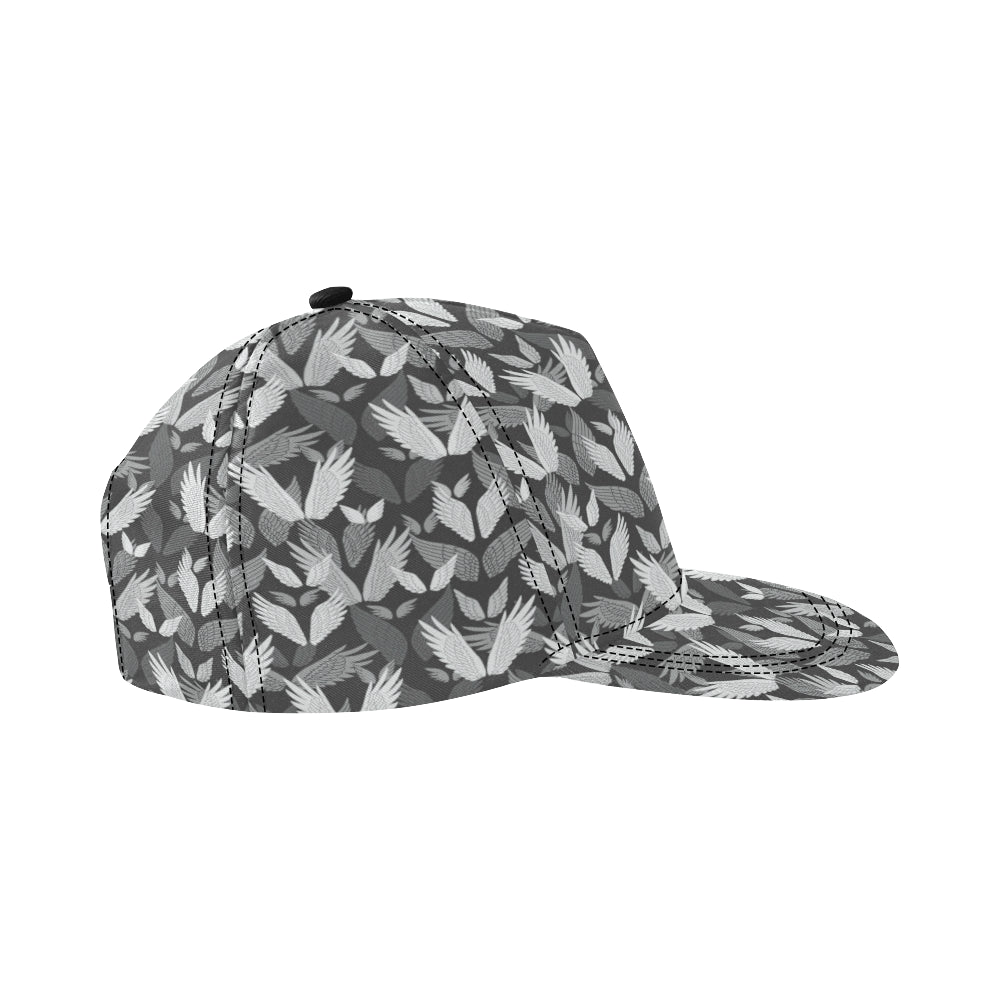 Angel Wings Pattern Design Themed Print Snapback Cap