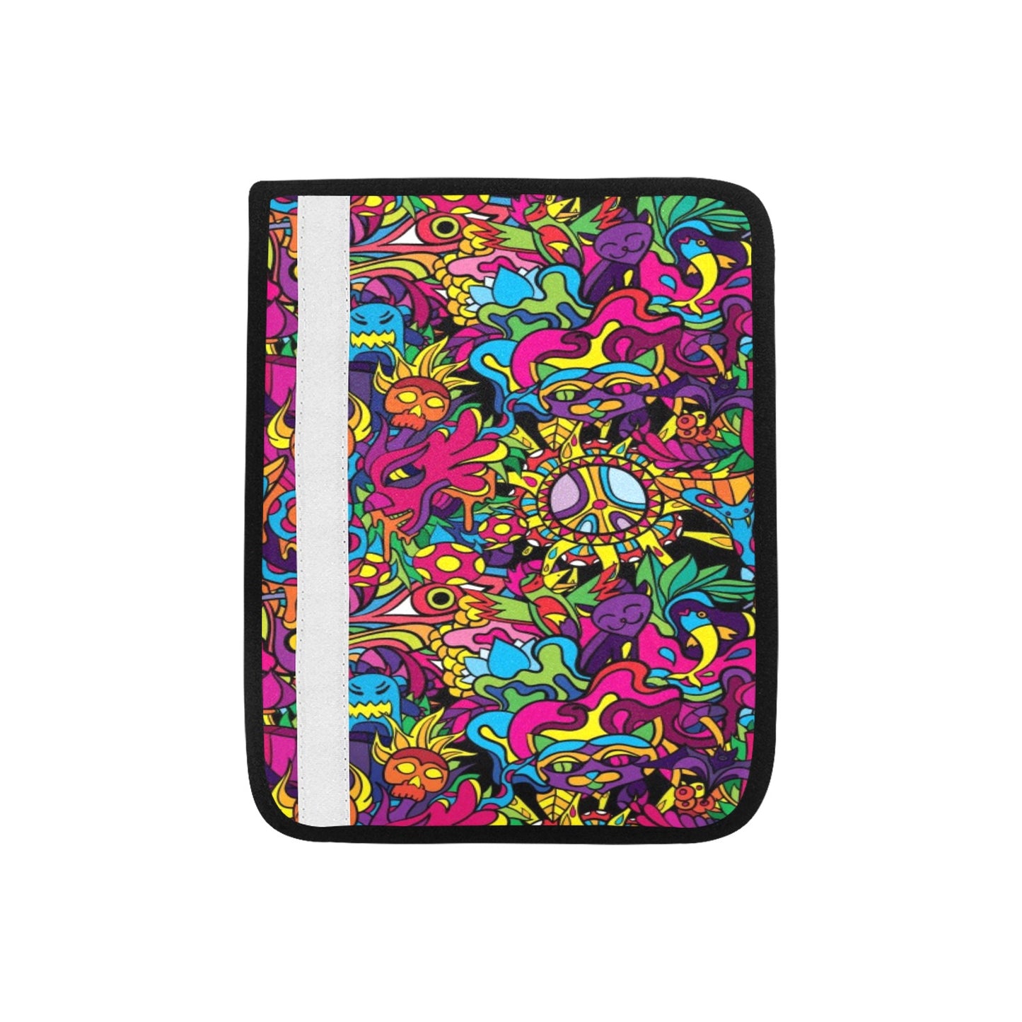 Trippy Print Design LKS304 Car Seat Belt Cover