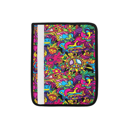 Trippy Print Design LKS304 Car Seat Belt Cover