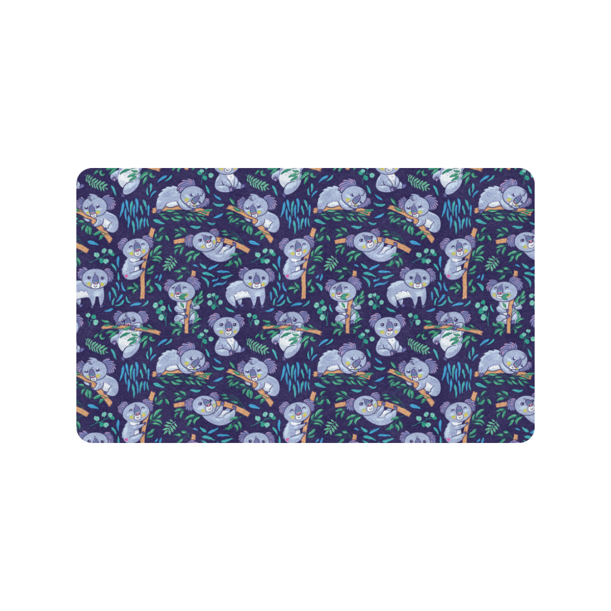 Koala Themed Design Print Rubber Doormat