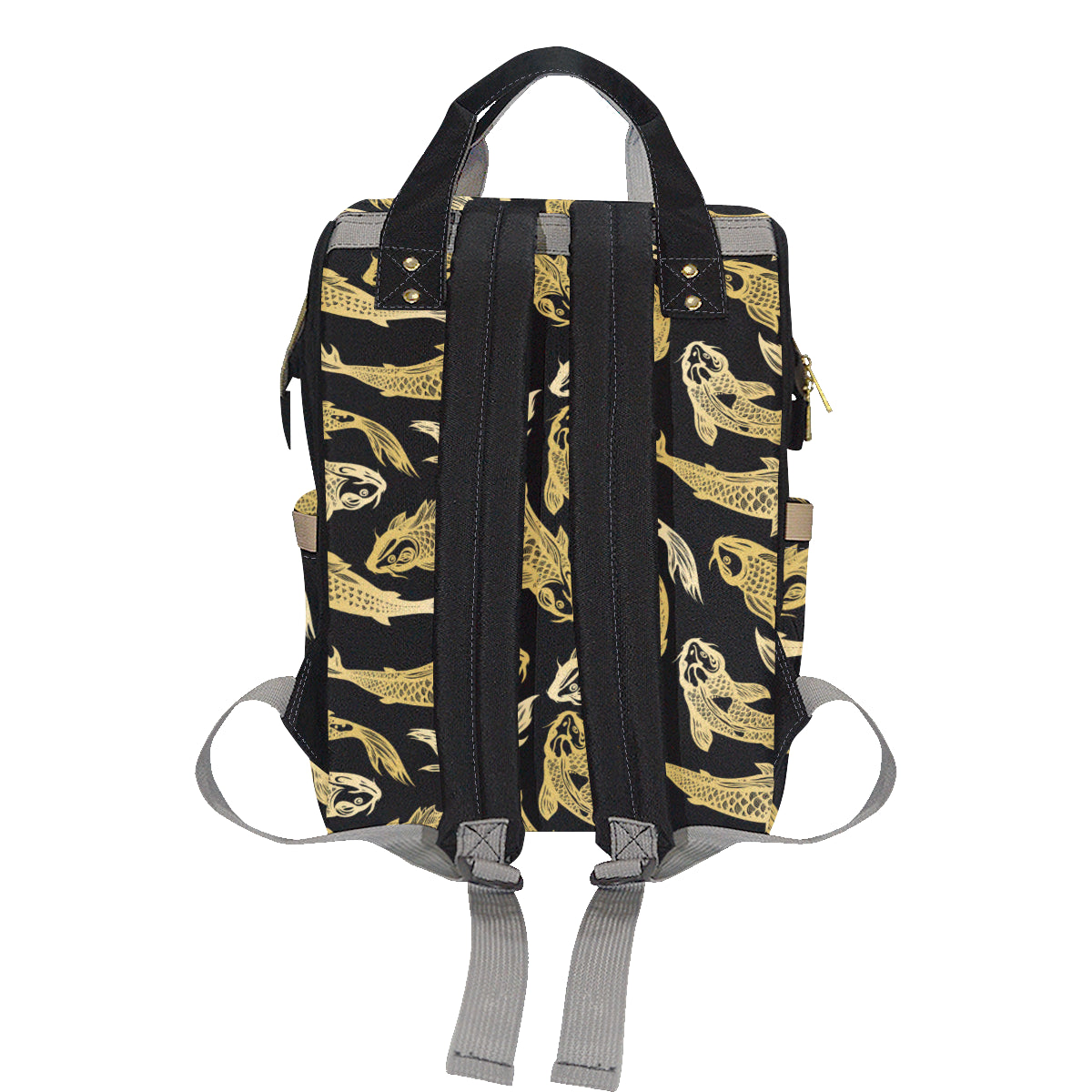 KOI Fish Pattern Print Design 03 Diaper Bag Backpack