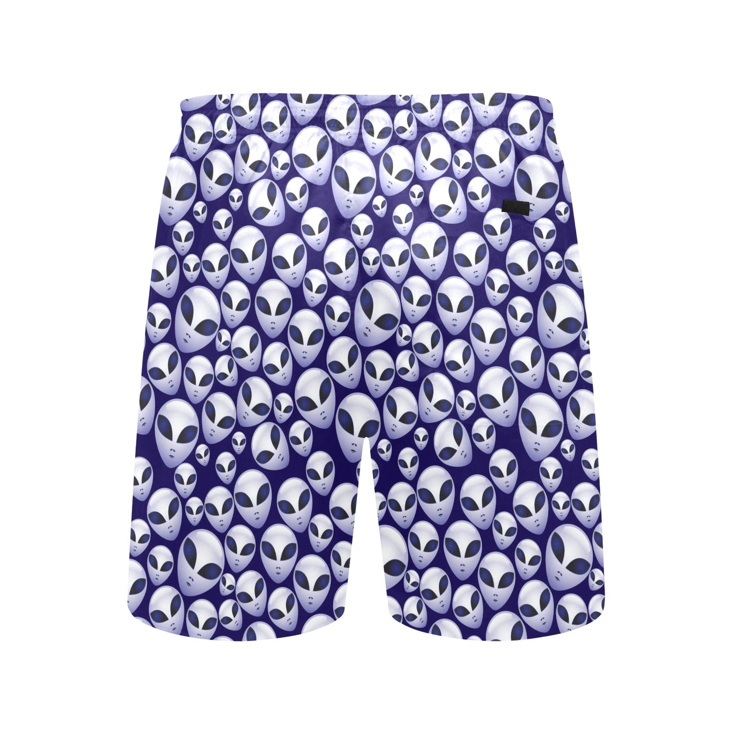 Alien Head Extraterrestrial Men's Swim Trunks Beach Shorts