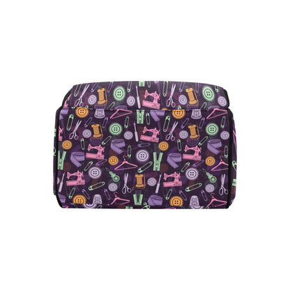 Sewing Equipment Print Design LKS306 Diaper Bag Backpack