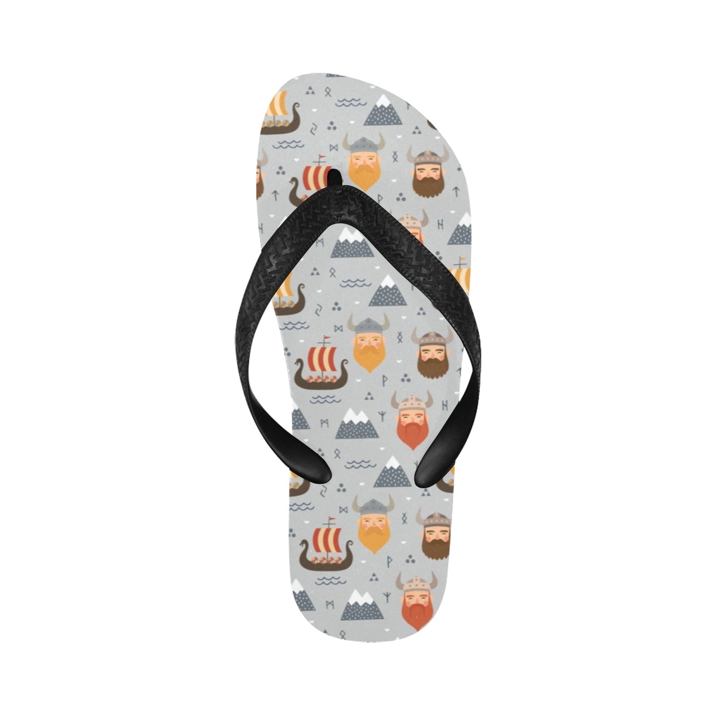 Vikings Print Design LKS307 Flip Flops