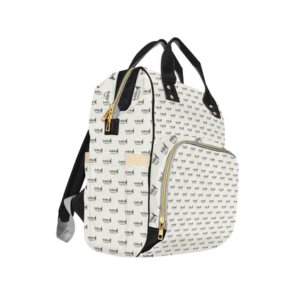 Trumpet Pattern Themed Print Diaper Bag Backpack