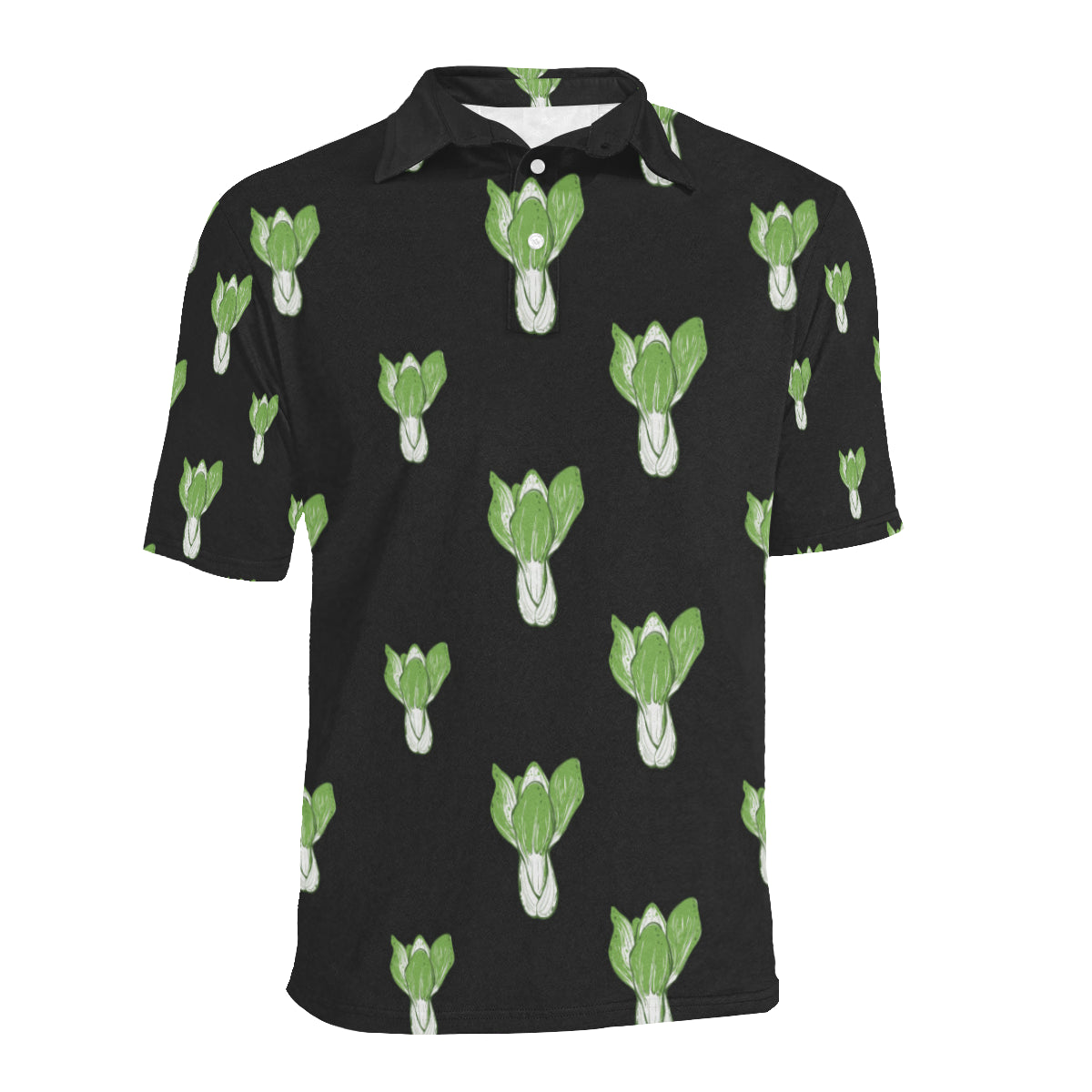 Kale Pattern Print Design 02 Men Polo Shirt