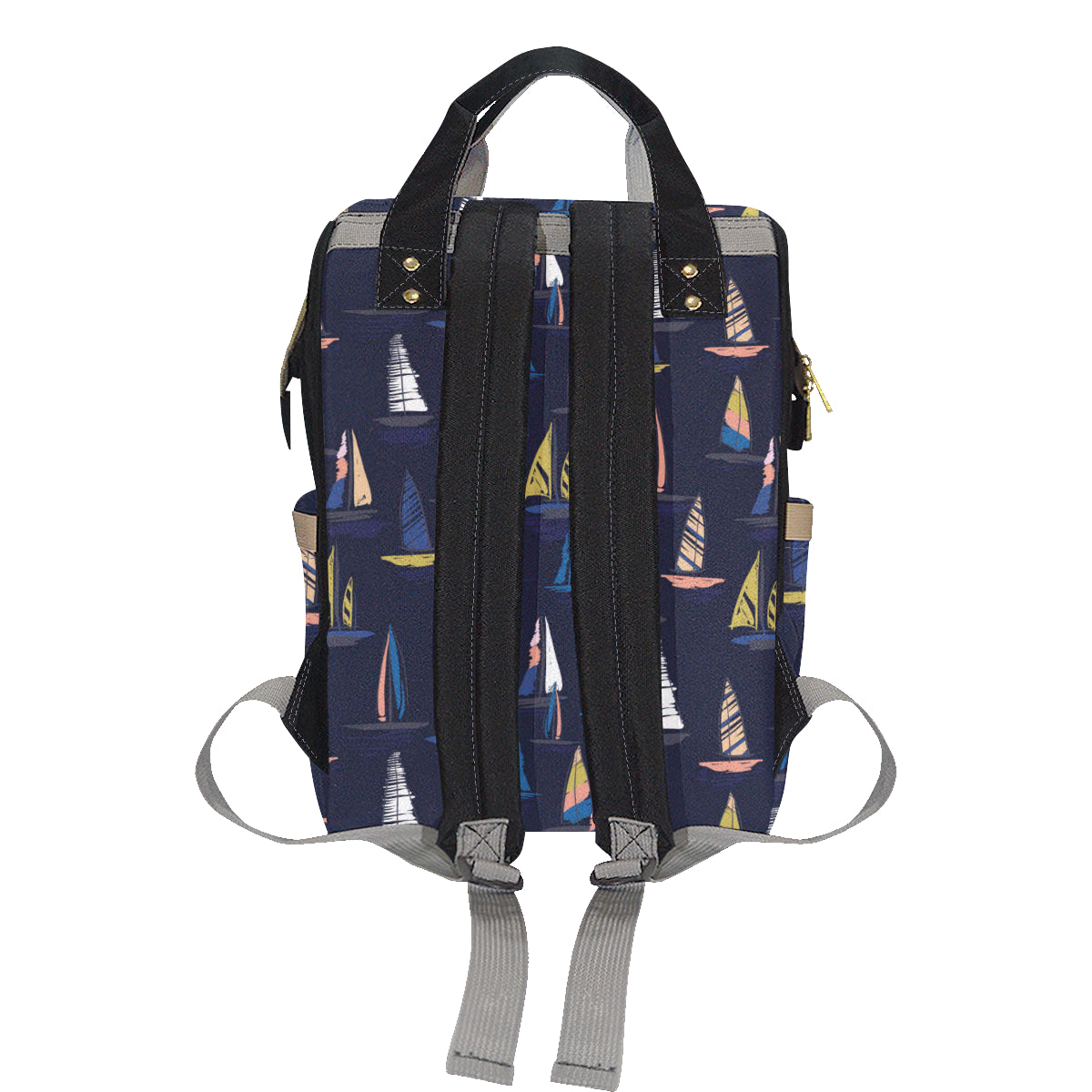 Sailing Ships Pattern Print Design A03 Diaper Bag Backpack