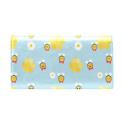 Bee Cute Print Design LKS304 Women's Trifold Wallet
