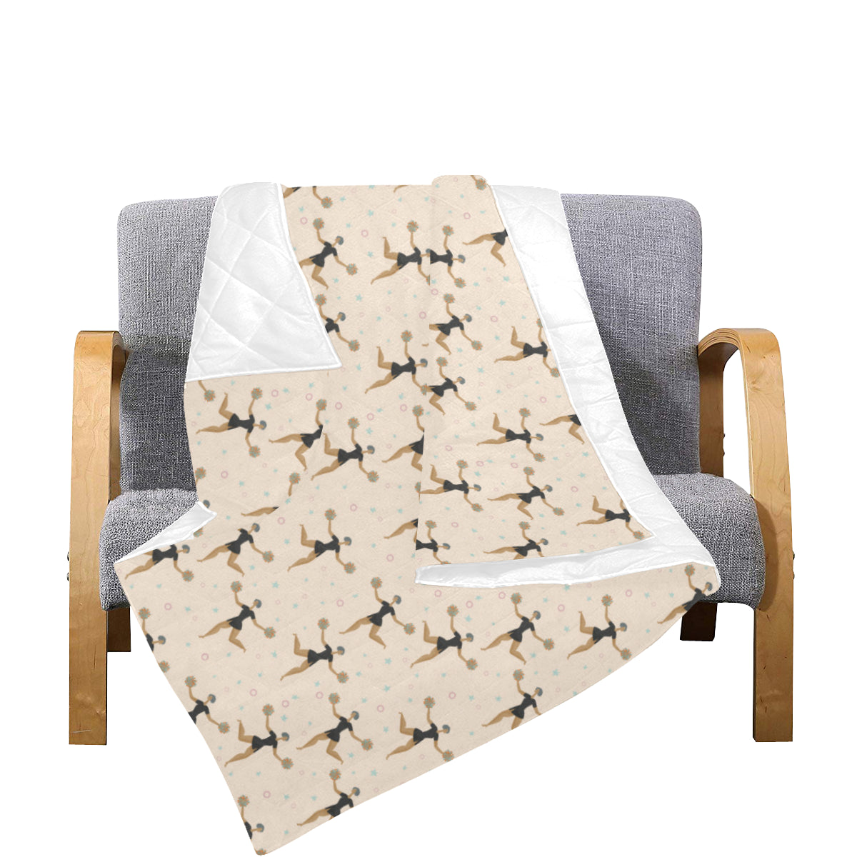 Cheerleader Pattern Print Design 03 Premium Quilt