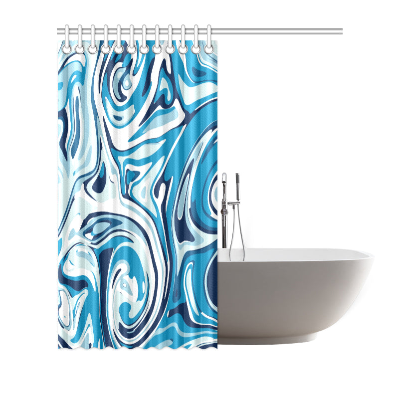 Liquid Pattern Print Design 05 Shower Curtain