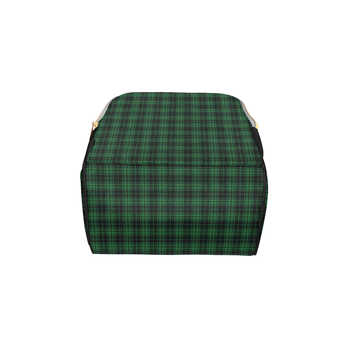 Green Tartan Plaid Pattern Diaper Bag Backpack