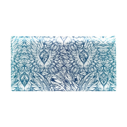 Angel Wings Boho Design Themed Print Women's Trifold Wallet