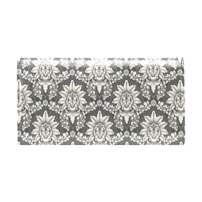 Damask Elegant Print Pattern Women's Trifold Wallet