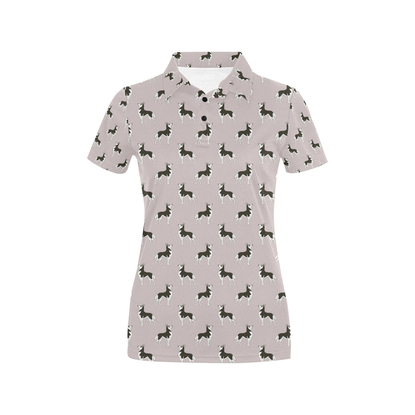 Siberian Huskies Print Design LKS301 Women's Polo Shirt